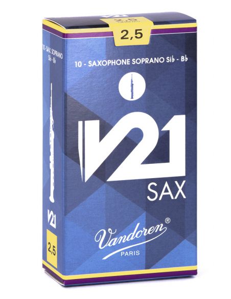 box of 10 soprano V21 reeds nÃ¸ 2,5