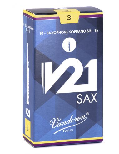box of 10 soprano V21 reeds nÃ¸ 3