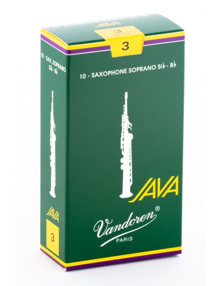 Box of 10 Java soprano sax reeds n 3