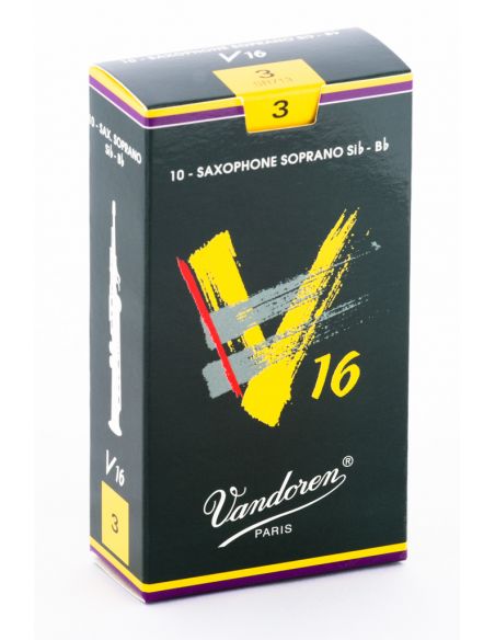Box of 10 V16 soprano sax reeds n 3