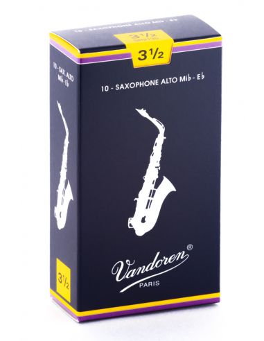 Box of 10 trad alto sax reeds n 3,5
