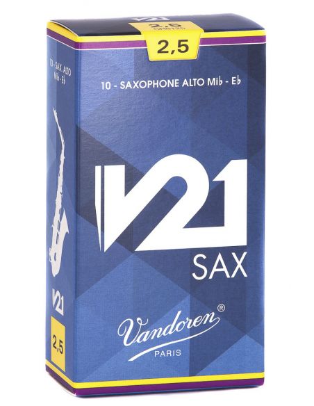 box of 10 alto sax V21 reeds nÃ¸ 2,5