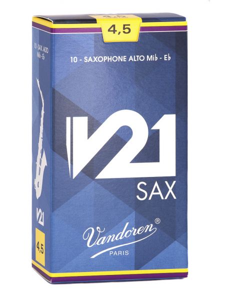 box of 10 alto sax V21 reeds nÃ¸ 4,5