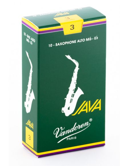Box of 10 Java alto sax reeds n 3