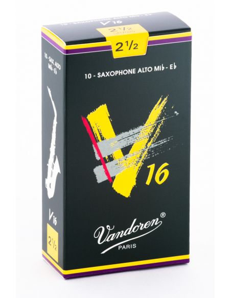 Box of 10 V16 alto sax reeds n 2,5