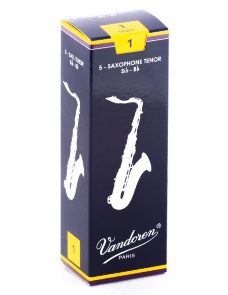 Box of 5 trad tenor sax reeds n 1