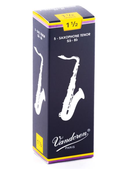 Box of 5 trad tenor sax reeds n 1,5