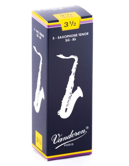Box of 5 trad tenor sax reeds n 3,5