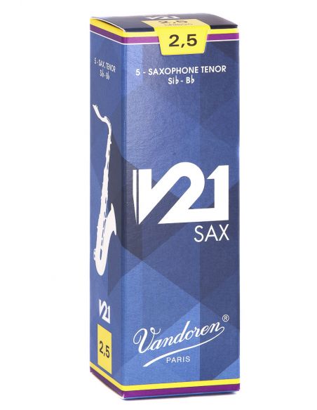 box of 5 tenor V21 reeds nÃ¸ 2,5