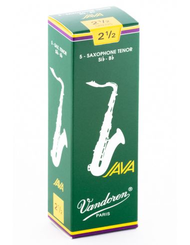 Box of 5 Java tenor sax reeds n 2,5