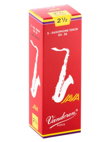 Liežuvėlis saksofonui tenorui Vandoren Java Red 2.5