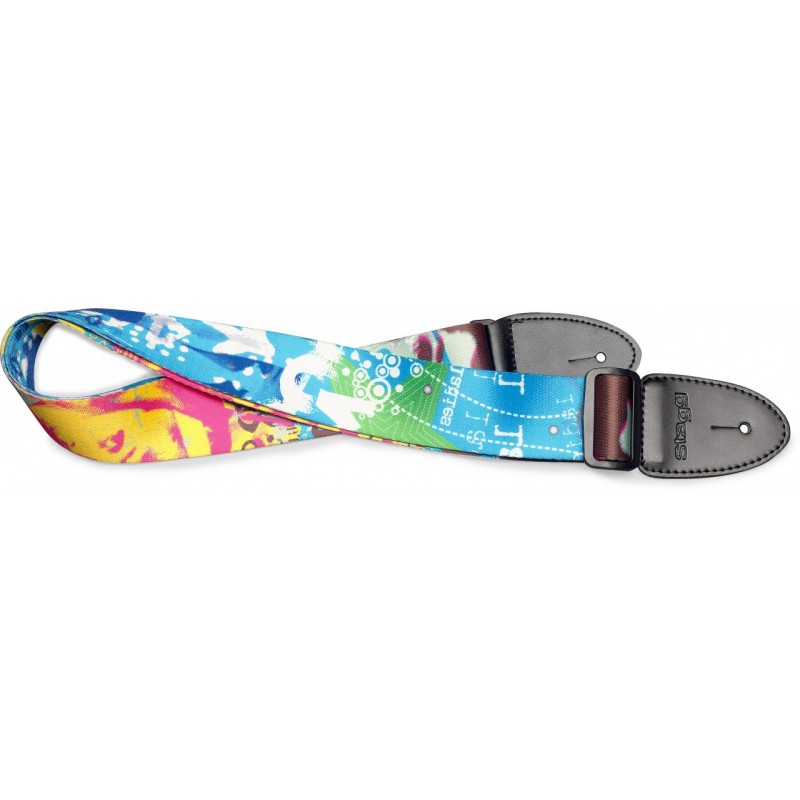 Guitar strap Stagg STE POPGLBLU