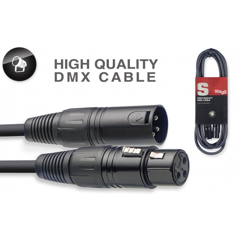 DMX cable Stagg SDX5-3, 5 m