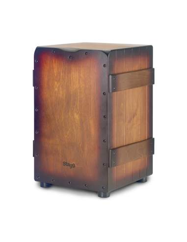 Standard-sized Crate cajÃ³n with sunburst brown finish