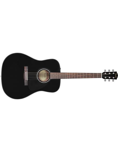 Ak. gitara su kietu dėklu Fender CD-60 Dread V3 w/case, Blk WN