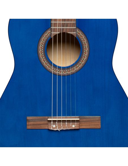 Stagg SCL50 3/4-BLUE 3/4 classical guitar with linden top