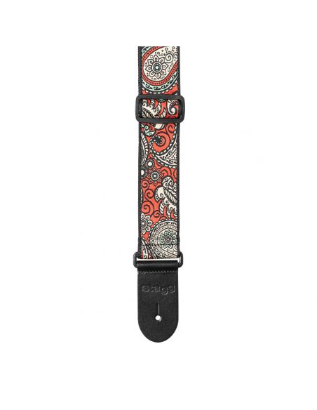 Guitar strap Stagg SWO-PSLY 1 RED