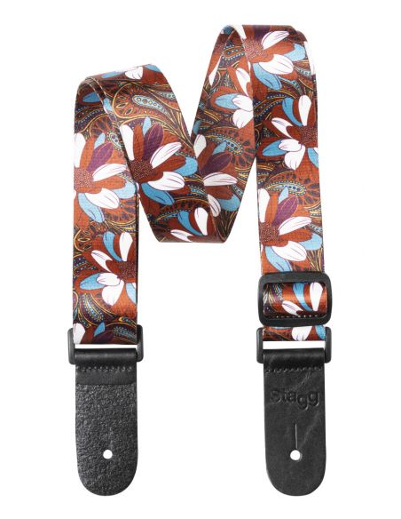 Ukulele strap Stagg STE UKEFLOW BRW