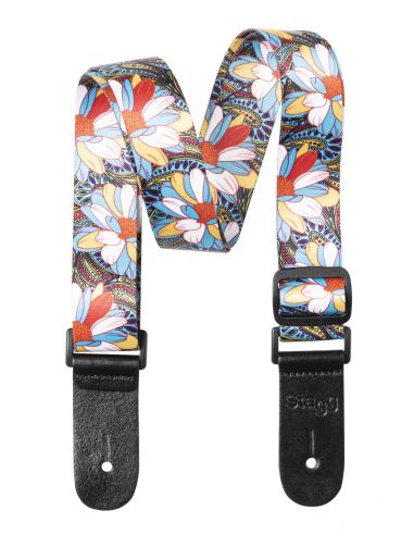 Ukulele strap Stagg STE UKEFLOW BLU