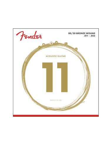 Acoustic strings Fender 70CL 80/20 BRONZE 11-52