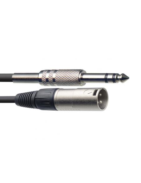 Audio cable, XLR/jack (m/m), 6 m (20'), symmetric