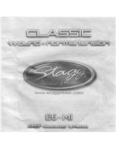 Styga klasikinei gitarai Stagg CLN-E6W .045