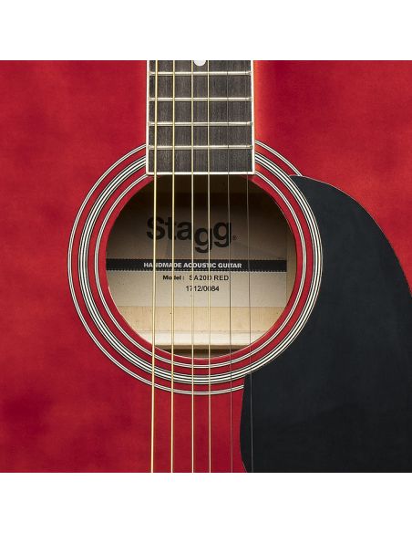 Acoustic guitar Stagg SA20D RED