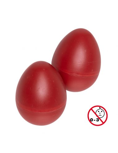 Pair of plastic Egg Shakers Stagg EGG-2 RD