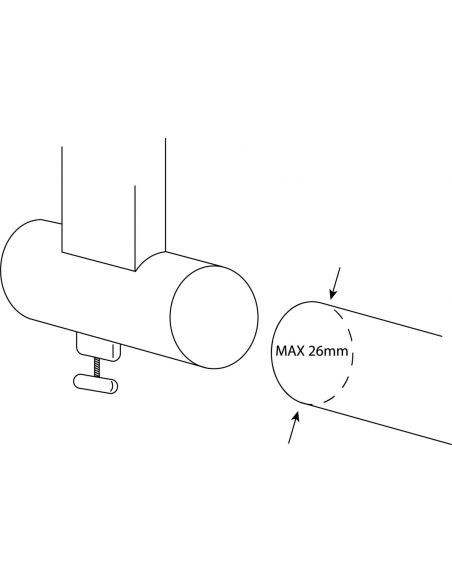 Extension brackets for keyboard stand Stagg KXS-AE