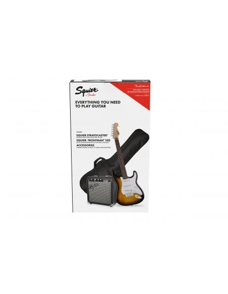 Electric guitar pack Fender Squier Strat + Frontman 10G