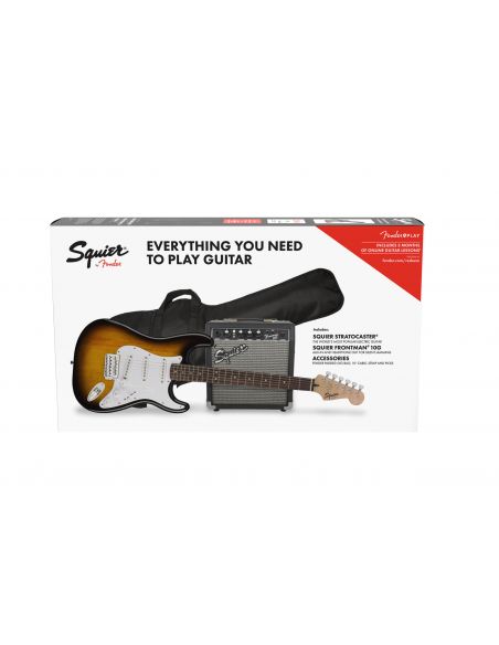 Elektrinės gitaros komplektas Fender Squier Strat + Frontman 10G