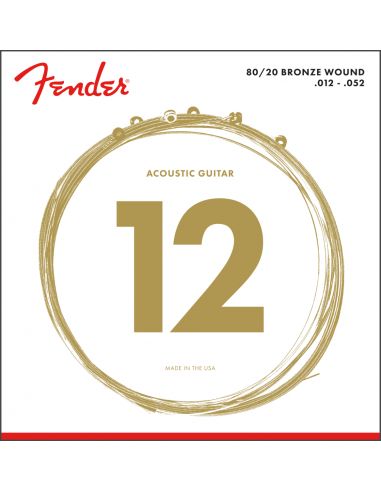 Acoustic strings Fender 70L 80/20 Bronze 12-52