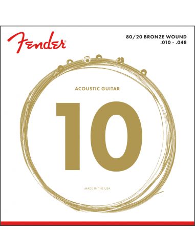 Acoustic strings Fender 70XL 80/20 Bronze 10-48