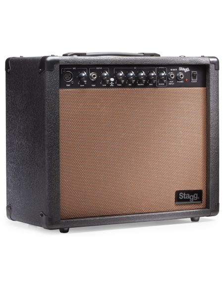 Akustinės gitaros kubas +REVERB 40W Stagg 40 AA R EU