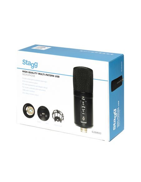 Dvigubas kondensatorinis USB mikrofonas Stagg SUSM60D