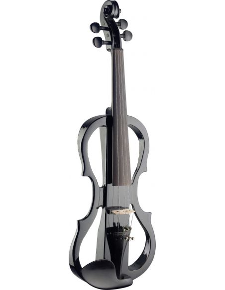 Elektrinis smuikas, dėklas, ausinės Stagg EVN X-4/4 BK