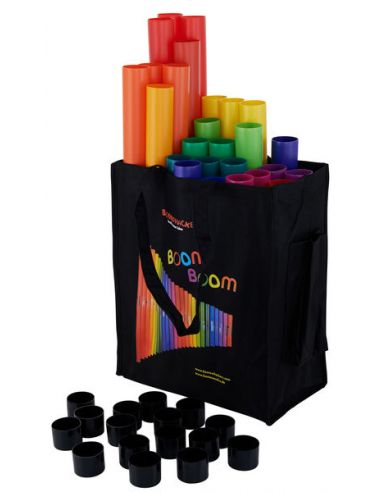 Mušamieji vamzdžiai Boomwhackers MG-BW Set 4 su Move&Groove dėklu