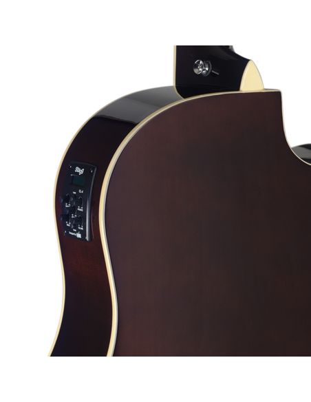 Elektro akustinė gitara Stagg SA35 DSCE-VS LH kairiarankiams