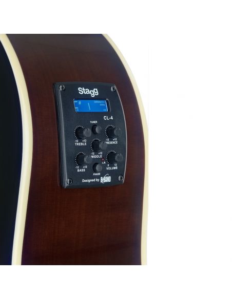 Elektro akustinė gitara Stagg SA35 DSCE-VS LH kairiarankiams