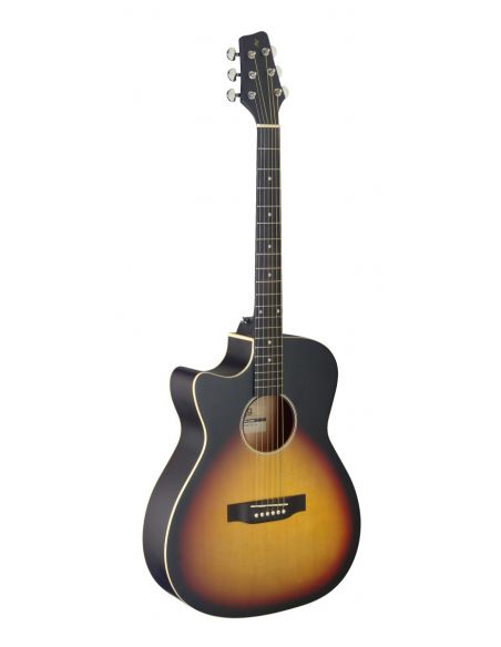 Cutaway acoustic-electric auditorium guitar, sunburst, lefthanded model
