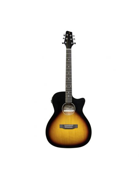 Cutaway acoustic-electric auditorium guitar, sunburst