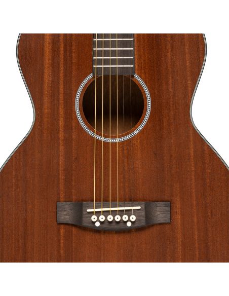 Acoustic auditorium guitar, sapele, natural finish