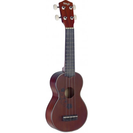 Soprano ukulelė + dėklas Stagg US20 FLOWER