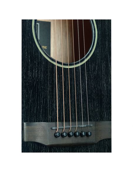 Cutaway acoustic-electric auditorium guitar with solid mahogany top, Yakisugi series