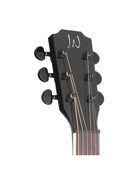 Cutaway acoustic-electric auditorium guitar with solid mahogany top, Yakisugi series