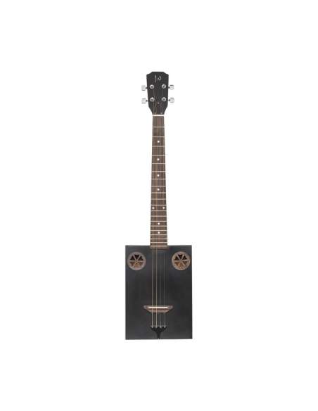 Acoustic Cigar Box Guitar with 4 strings, sapele top, Cask series