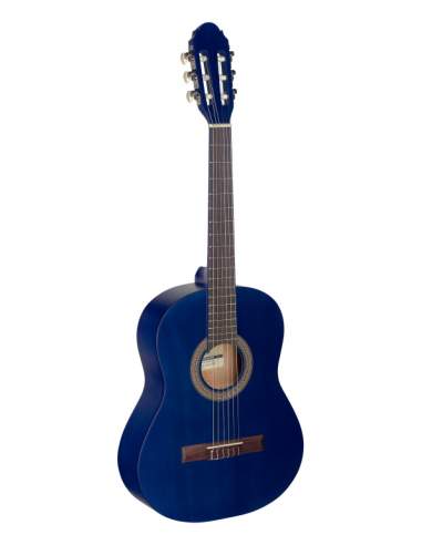 1/2 blue classical guitar with linden top