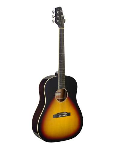 Slope Shoulder dreadnought guitar, sunburst, lefthanded model