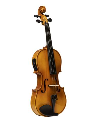 4/4 solid maple electric acoustic violin with soft case