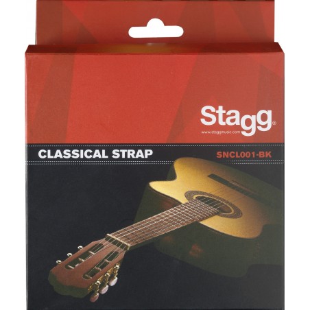 Diržas klasikinei gitarai Stagg SNCL001-BK